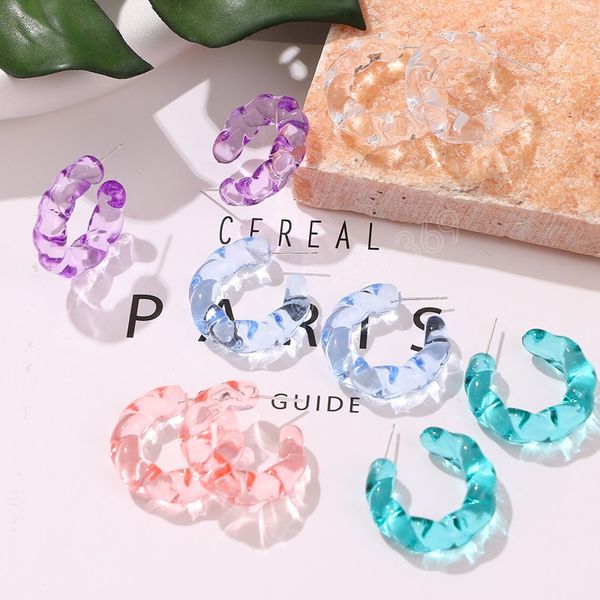 korean color transparent acrylic hoop earrings fashion geometric distorted circle earrings trendy jewelry gifts, Golden;silver
korean color transparent acrylic hoop earrings fashion geometric distorted circle earrings trendy jewelry gifts, Golden;silver