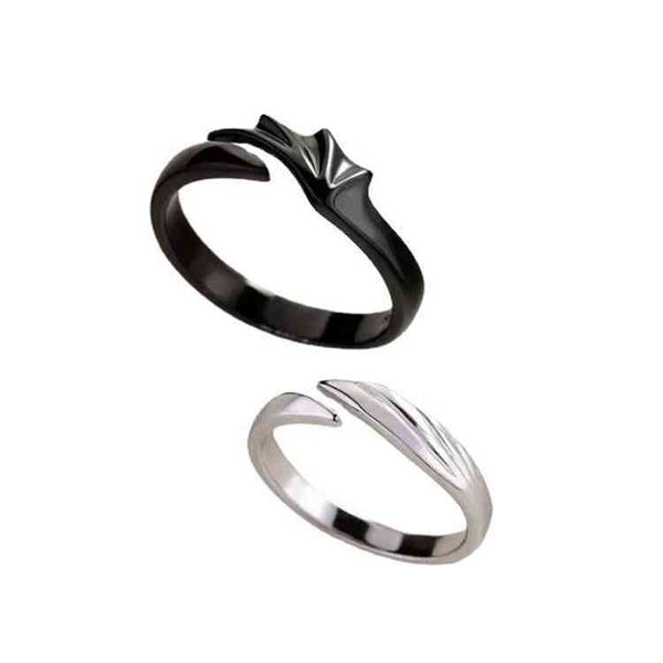 rings angel and devil couple ring a pair of men's women's korean version simple plain engraved student tanabata gift, Silver
rings angel and devil couple ring a pair of men's women's korean version simple plain engraved student tanabata gift, Silver
