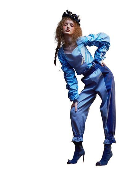 x treyne two tone ruched sleeve crop k2yr#, White
x treyne two tone ruched sleeve crop k2yr#, White