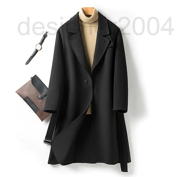 men's wool & blends designer double sided tweed coat men's medium and long suit, Black
men's wool & blends designer double sided tweed coat men's medium and long suit, Black