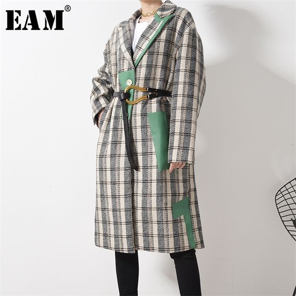 eam loose fit plaid split irregular big size woolen coat parkas new long sleeve women fashion autumn winter 2020 a120 t200828, Black
eam loose fit plaid split irregular big size woolen coat parkas new long sleeve women fashion autumn winter 2020 a120 t200828, Black