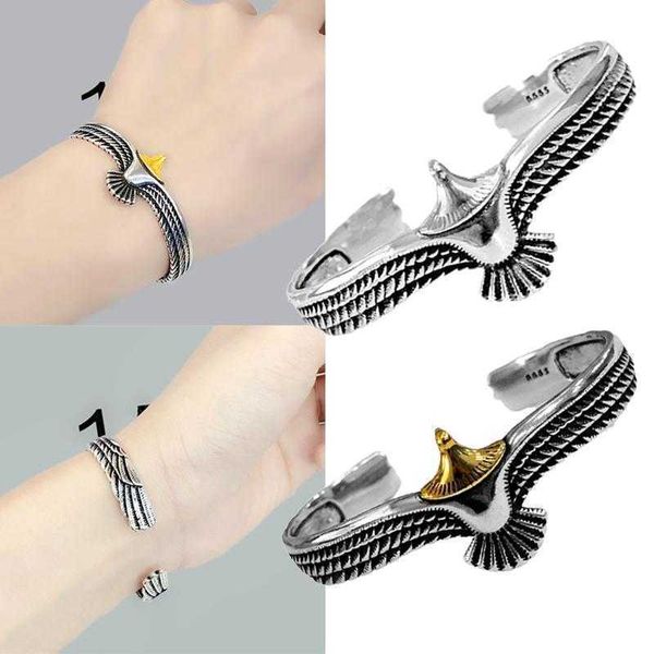 bangle vintage silver viking eagle wristband retro open adjustable women men jewelry, Black
bangle vintage silver viking eagle wristband retro open adjustable women men jewelry, Black
