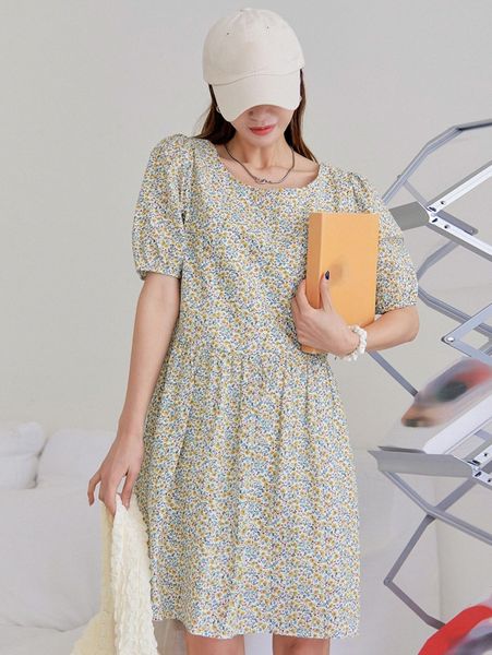 dazy ditsy floral print puff sleeve dress 64bg#, Black;gray
dazy ditsy floral print puff sleeve dress 64bg#, Black;gray