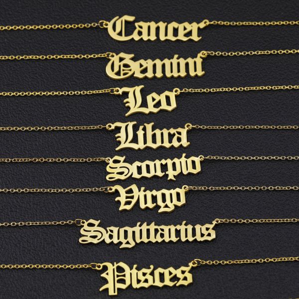 popular gold plated stainless steel zodiac astrology horoscope pendant necklace, Silver
popular gold plated stainless steel zodiac astrology horoscope pendant necklace, Silver