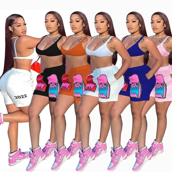 echoine women summer sport two pieces set vest backless and straight print cartoon shorts casual beach party outfits 220627, Gray
echoine women summer sport two pieces set vest backless and straight print cartoon shorts casual beach party outfits 220627, Gray