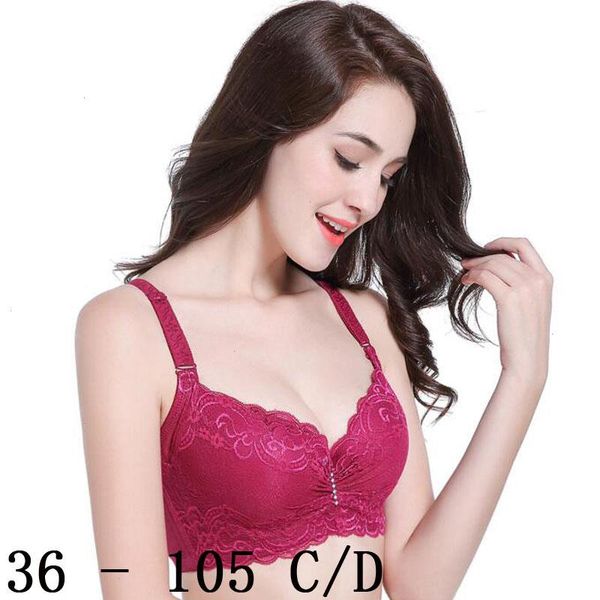 fashion lace bra thin cup push up plus size c d women underwear brassiere gather bralette lingerie modis lady, Red;black
fashion lace bra thin cup push up plus size c d women underwear brassiere gather bralette lingerie modis lady, Red;black