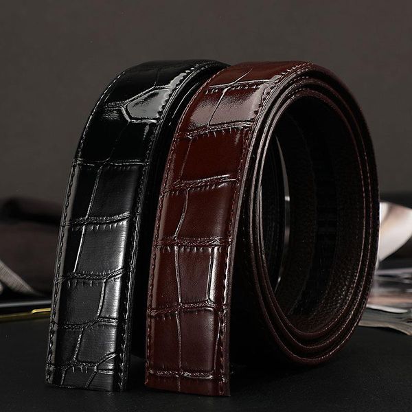 no buckle cow leather belt for men automatic business waist strap black brown male jeans waistband 3.5cm
no buckle cow leather belt for men automatic business waist strap black brown male jeans waistband 3.5cm