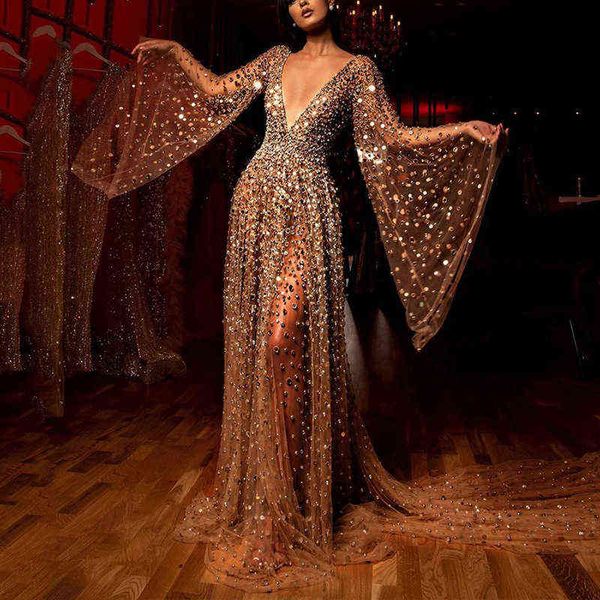 designer women's prom dresses 2022 women's long sleeve deep v sequin dresses, Black
designer women's prom dresses 2022 women's long sleeve deep v sequin dresses, Black
