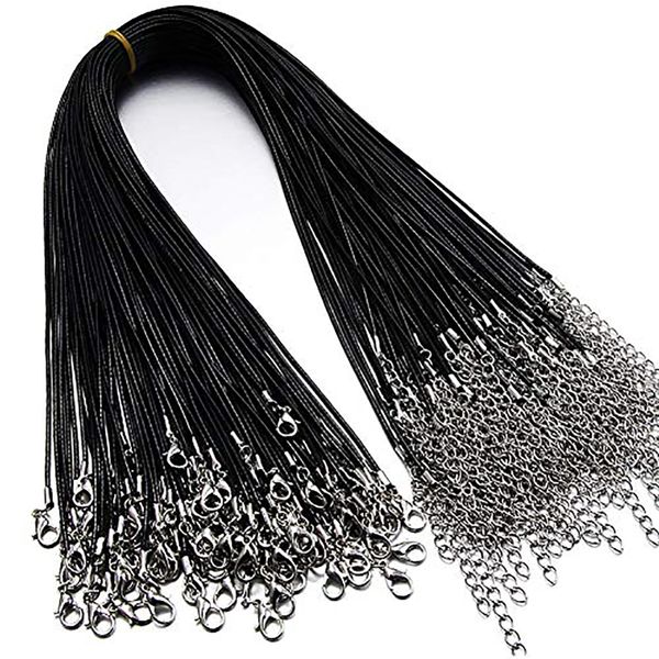 18inch braided leather necklace chain cord rope with lobster claw clasp 1.5mm multi color waterproof woven wax chain for pendant diy making, Silver
18inch braided leather necklace chain cord rope with lobster claw clasp 1.5mm multi color waterproof woven wax chain for pendant diy making, Silver