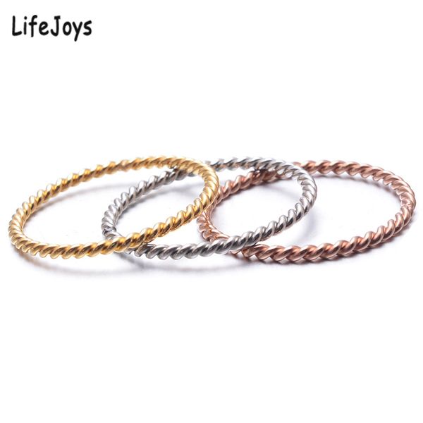 women thin ring stainless steel spiral wire rope twisted small minimalist jewelry trendy rose gold silver color size 4 to 9 220716, Slivery;golden
women thin ring stainless steel spiral wire rope twisted small minimalist jewelry trendy rose gold silver color size 4 to 9 220716, Slivery;golden