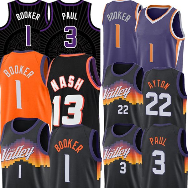 1 devin black booker jersey chris 3 paul deandre 22 ayton basketball jerseys steve 13 nash white purple orange, Black;red
1 devin black booker jersey chris 3 paul deandre 22 ayton basketball jerseys steve 13 nash white purple orange, Black;red