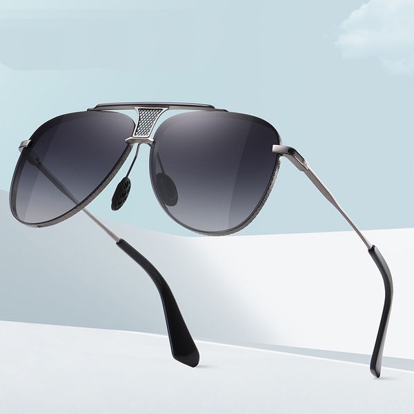 2022 new design double bridge metal round gold frames uv400 fashion pilot sunglasses mens river square sun shades a667, White;black
2022 new design double bridge metal round gold frames uv400 fashion pilot sunglasses mens river square sun shades a667, White;black