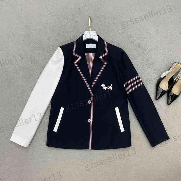 designer womens jacket tb 2022ss blazer pattern embroidered casual jackets women clothing, Black;brown
designer womens jacket tb 2022ss blazer pattern embroidered casual jackets women clothing, Black;brown