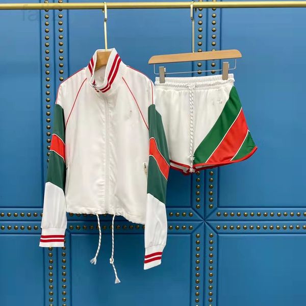 two piece dress designer 6040508 2022 spring and summer new color contrast stitching printing fashion trendy brand sports shorts + coat wome, White
two piece dress designer 6040508 2022 spring and summer new color contrast stitching printing fashion trendy brand sports shorts + coat wome, White