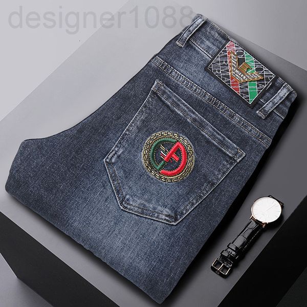 men's jeans designer live broadcast with goods spring and autumn new brand jeans men's elastic slim small straight pants zfdb, Blue
men's jeans designer live broadcast with goods spring and autumn new brand jeans men's elastic slim small straight pants zfdb, Blue