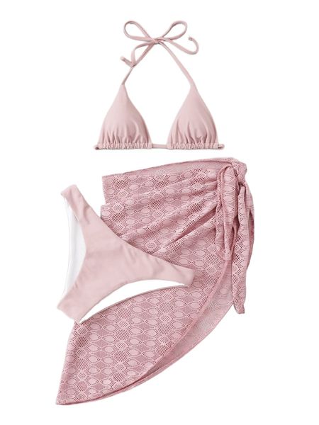 drawstring triangle bikini swimsuit with beach skirt v1rj#, White;black
drawstring triangle bikini swimsuit with beach skirt v1rj#, White;black