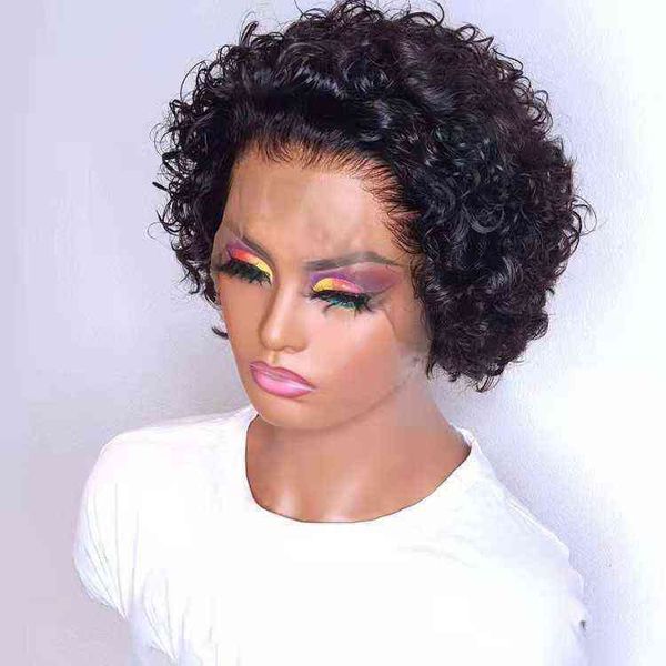 nxy wigs xuchang human wig elf t type front lace curly hair short headcover pixie curls, Black
nxy wigs xuchang human wig elf t type front lace curly hair short headcover pixie curls, Black
