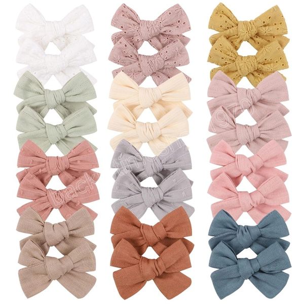 2pcs/lot 12colors 3.2inch cotton bowknot for girls hair clips cute barrettes headwear kids hair accessories, Slivery;white
2pcs/lot 12colors 3.2inch cotton bowknot for girls hair clips cute barrettes headwear kids hair accessories, Slivery;white