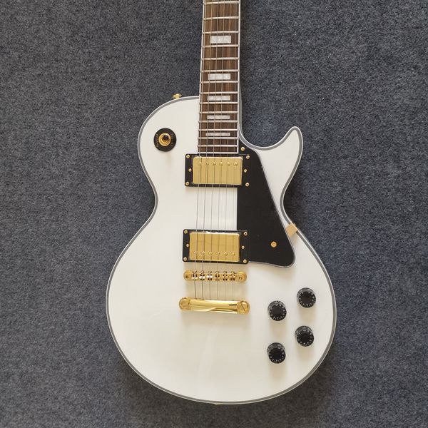 custom electric guitar white color golden hardware mahogany body rosewood fingerboard high quality
custom electric guitar white color golden hardware mahogany body rosewood fingerboard high quality