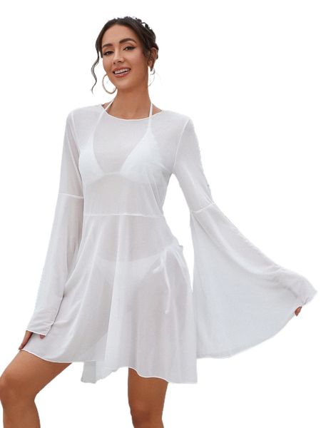 plain sheer cover up y9no#, White;black