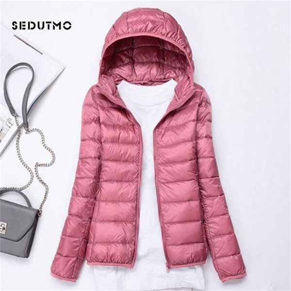 sedutmo spring ultra light duck down jackets women winter coat hooded short slim puffer jacket ed229 211120, Black
sedutmo spring ultra light duck down jackets women winter coat hooded short slim puffer jacket ed229 211120, Black