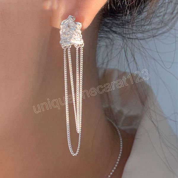 fashion jewelry tassel earrings 2022 trend silvery plating chain dangle earrings for women gifts, Silver
fashion jewelry tassel earrings 2022 trend silvery plating chain dangle earrings for women gifts, Silver