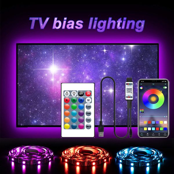 usb led strip light 24key bluetooth rgb lights flexible tv backlight 5050 5v tape diode phone app 1m 2m 3m 4m 5m for tv
usb led strip light 24key bluetooth rgb lights flexible tv backlight 5050 5v tape diode phone app 1m 2m 3m 4m 5m for tv