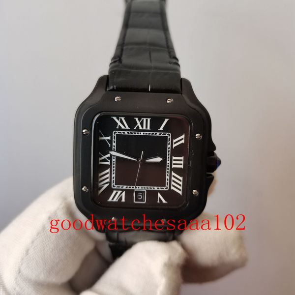 wristwatches 42mm black dial bezel asia eta 2813 movement automatic leather strap bands mens watch watches, Slivery;brown
wristwatches 42mm black dial bezel asia eta 2813 movement automatic leather strap bands mens watch watches, Slivery;brown