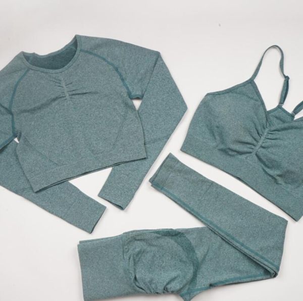 women's tracksuits 3/pcs sports suits fitness seamless women yoga set workout shockproof sports bra high waist shorts gym leggings, Gray
women's tracksuits 3/pcs sports suits fitness seamless women yoga set workout shockproof sports bra high waist shorts gym leggings, Gray