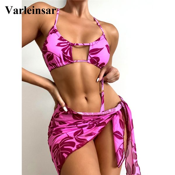 new printed halter bikini women swimwear female swimsuit three-pieces bikini set with sarong bather bathing suit swim v3181, White;black
new printed halter bikini women swimwear female swimsuit three-pieces bikini set with sarong bather bathing suit swim v3181, White;black