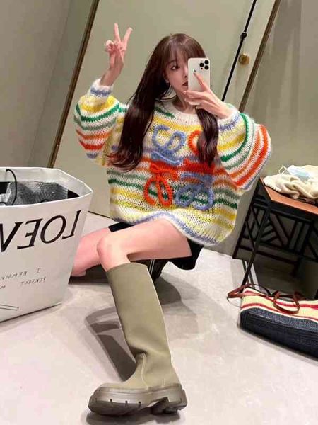 women's hoodies sweatshirts early autumn fashion casual lazy style premium rainbow stripe loose lantern sleeve top, Black
women's hoodies sweatshirts early autumn fashion casual lazy style premium rainbow stripe loose lantern sleeve top, Black