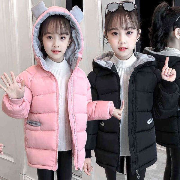 2022 new big size teenager winter cute girls coat thick warm rabbit ears lined with fleece hooded outerwear jacket for kids j220718, Blue;gray
2022 new big size teenager winter cute girls coat thick warm rabbit ears lined with fleece hooded outerwear jacket for kids j220718, Blue;gray