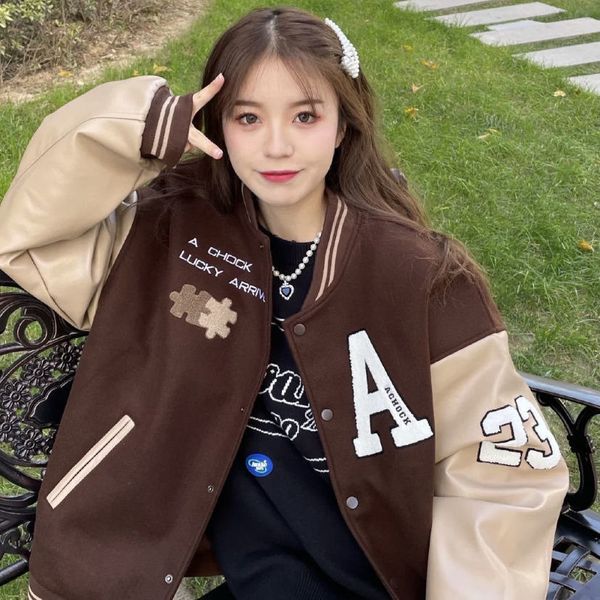 men's hoodies & sweatshirts designer 2022 spring baseball jacket women's korean version new sweet cool versatile loose thin jacket, Black
men's hoodies & sweatshirts designer 2022 spring baseball jacket women's korean version new sweet cool versatile loose thin jacket, Black