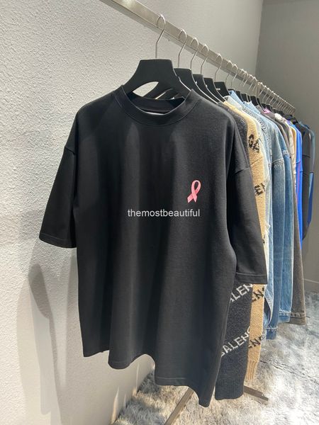 men's t-shirts paris b's summer front and back red ribbon letter printing round neck sms t-shirt tee for men women, White;black
men's t-shirts paris b's summer front and back red ribbon letter printing round neck sms t-shirt tee for men women, White;black
