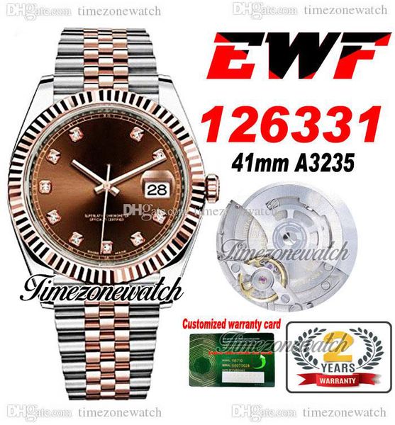 ewf 41mm 126331 a3235 automatic mens watch two tone rose gold brown diamonds dial jubileesteel bracelet super edition same series warranty t, Slivery;brown
ewf 41mm 126331 a3235 automatic mens watch two tone rose gold brown diamonds dial jubileesteel bracelet super edition same series warranty t, Slivery;brown
