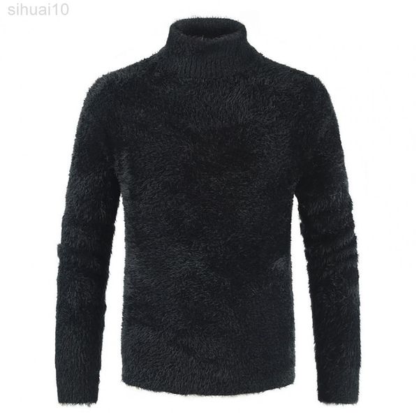 men sweater warm slim s highcollar long sleeve clothes all match fall l220801, White;black
men sweater warm slim s highcollar long sleeve clothes all match fall l220801, White;black
