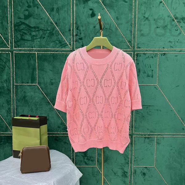 women's knits & tees designer 2022 spring / summer new products hollow out letters crocheted flowers sewed crystal beads foreign style, White
women's knits & tees designer 2022 spring / summer new products hollow out letters crocheted flowers sewed crystal beads foreign style, White