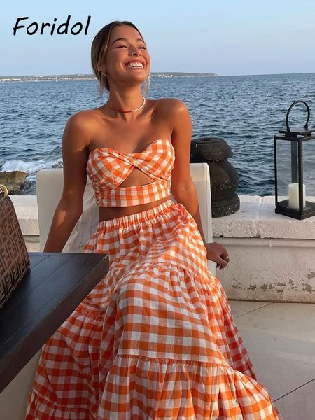 foridol gingham print off shoulder front cut out summer dress long elegant plaid vintage strapless beach sleeveless 220520, Black;gray
foridol gingham print off shoulder front cut out summer dress long elegant plaid vintage strapless beach sleeveless 220520, Black;gray