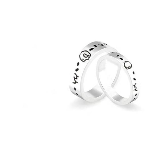 fashion luxury ring for man women rings fashion ghost designer jewelry sliver color couples wholesale, Silver
fashion luxury ring for man women rings fashion ghost designer jewelry sliver color couples wholesale, Silver