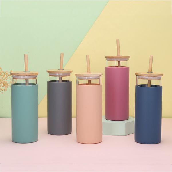 500ml creative bamboo lid glass tumblers glass bottle with silicone sleeve tea coffee drinking bottle with straw
500ml creative bamboo lid glass tumblers glass bottle with silicone sleeve tea coffee drinking bottle with straw