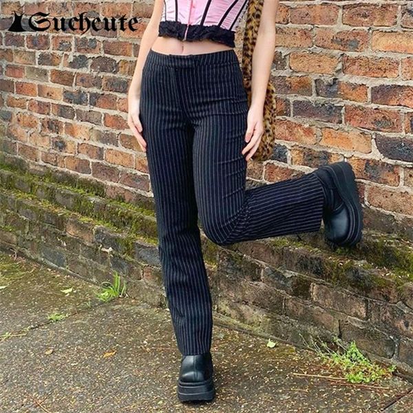 suchcute striped pants for women fashion gothic high waist straight streetwear vintage outfits korean style suits trouser 220720, Black;white
suchcute striped pants for women fashion gothic high waist straight streetwear vintage outfits korean style suits trouser 220720, Black;white