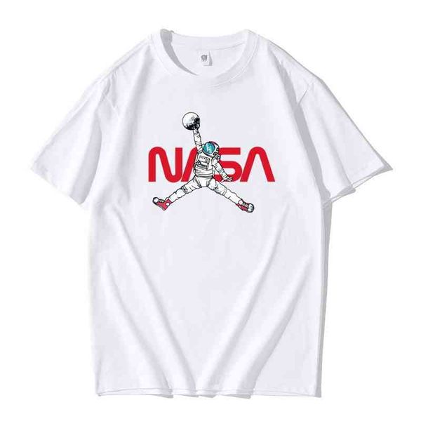 2022 nasa joint summer loose and breathable sports men's short sleeve t-shirt high street trendy brand, White;black
2022 nasa joint summer loose and breathable sports men's short sleeve t-shirt high street trendy brand, White;black