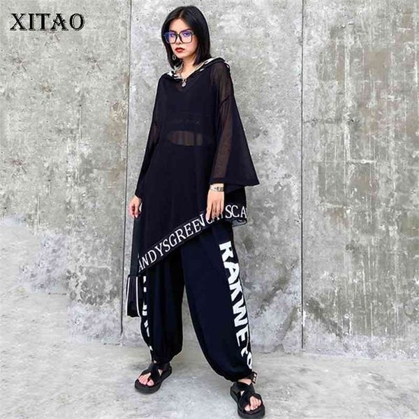xitao letter casual asymmetrical women's sets women autumn trendy fashion style hooded collar lantern pants zyq4337 210331, Gray
xitao letter casual asymmetrical women's sets women autumn trendy fashion style hooded collar lantern pants zyq4337 210331, Gray