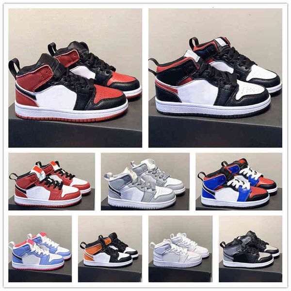 2021 children kid boys jumpman 1 basketball shoes babys girls high travis scotts fearless university blue banned bred toe chicago youth, Black 
2021 children kid boys jumpman 1 basketball shoes babys girls high travis scotts fearless university blue banned bred toe chicago youth, Black