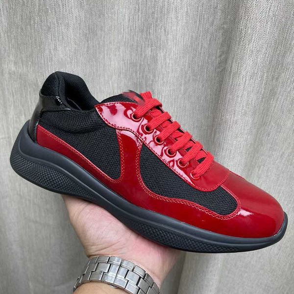 men's black leather sports shoes flat comfortable mesh lace up casual outdoor sneakers mkjjjaa0004, Red;white
men's black leather sports shoes flat comfortable mesh lace up casual outdoor sneakers mkjjjaa0004, Red;white