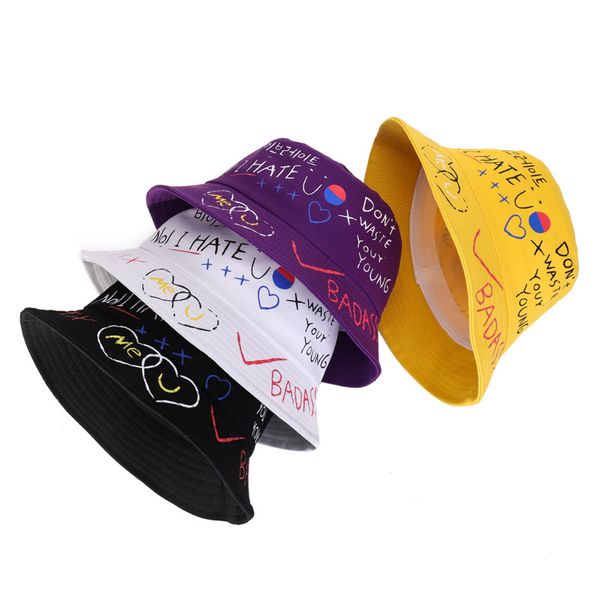 fashion designers cross-border stingy brim hats graffiti bucketing womens korean-style printed cotton breathable cap sun hat summer bucket, Blue;gray
fashion designers cross-border stingy brim hats graffiti bucketing womens korean-style printed cotton breathable cap sun hat summer bucket, Blue;gray