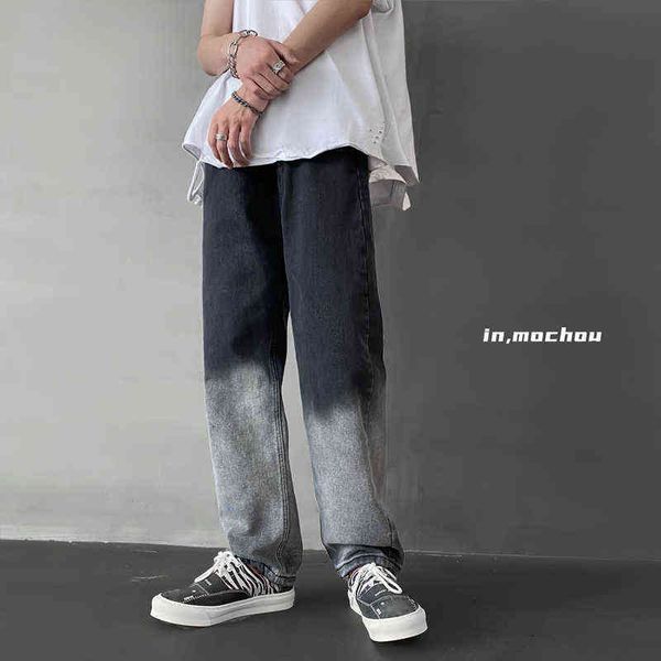 wide leg jeans men's fashion blue black gradient jeans men streetwear loose hip-hop straight-leg denim trousers mens s-2xl t220726
wide leg jeans men's fashion blue black gradient jeans men streetwear loose hip-hop straight-leg denim trousers mens s-2xl t220726