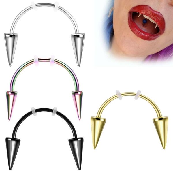blood-sucking dental grills stainless steel tiger teeth lip nail smile piercing jewelry for mouth, Black
blood-sucking dental grills stainless steel tiger teeth lip nail smile piercing jewelry for mouth, Black
