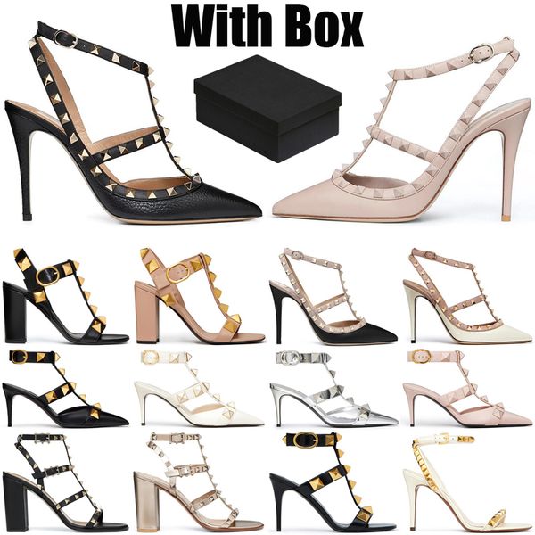 with box designer heels womens luxury dress shoes high glitter rivets triple black nude pink white patent leather suede fashion party weddin
with box designer heels womens luxury dress shoes high glitter rivets triple black nude pink white patent leather suede fashion party weddin