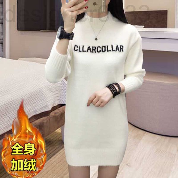 women's knits & tees designer imitation mink medium long half high collar autumn and winter knitted sweater bottoming shirt loose versa, White
women's knits & tees designer imitation mink medium long half high collar autumn and winter knitted sweater bottoming shirt loose versa, White